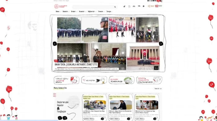 MEB’in internet sitesi 23 Nisan’a özel olarak çocuklar için yenilendi