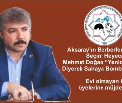 Aksaray’ın Berberler Odasında Seçim Heyecanı! Mehmet Doğan “Yeniden Adayım”