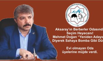Aksaray’ın Berberler Odasında Seçim Heyecanı! Mehmet Doğan “Yeniden Adayım”