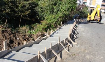 Giresun Belediyesi 100 metrelik merdiven yapıyor