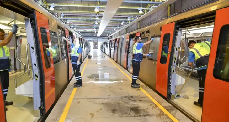 Metro ve ANKARAY’da hijyen mesaisi