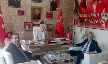 Kaymakam Coşkun’dan MHP İlçe Başkanlığı’na ziyaret