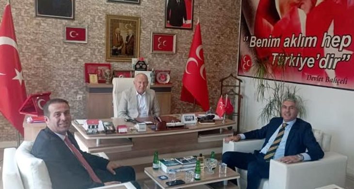 Kaymakam Coşkun’dan MHP İlçe Başkanlığı’na ziyaret