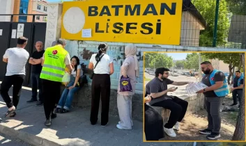 MHP Batman teşkilatı’ndan YKS velilerine soğuk su ikramı