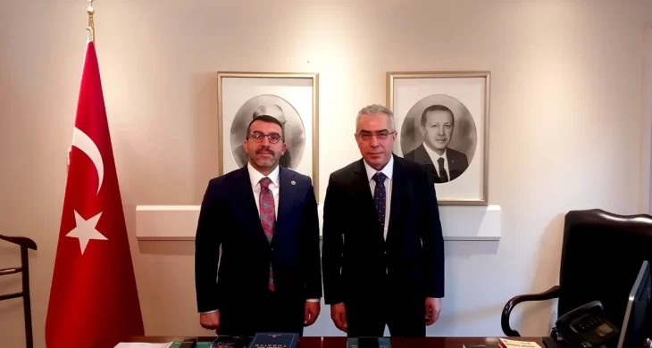 Milletvekili Adem Çalkın’dan Cumhurbaşkanı Başdanışmanı Mehmet Uçum’a ziyaret