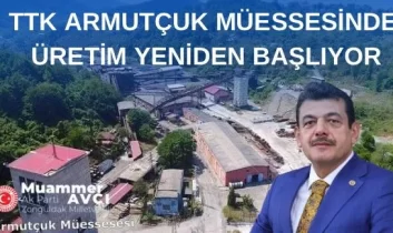 Milletvekili Avcı: TTK armutçuk müessesinde üretime yeniden başlıyoruz
