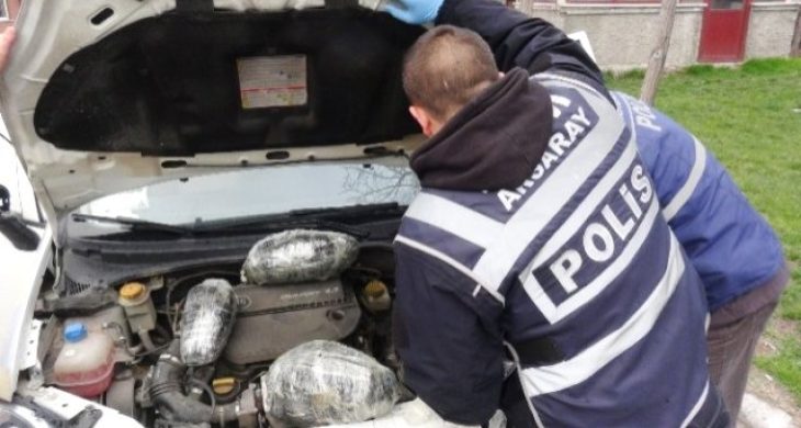 Motor Kaputunda Esrar Çıktı