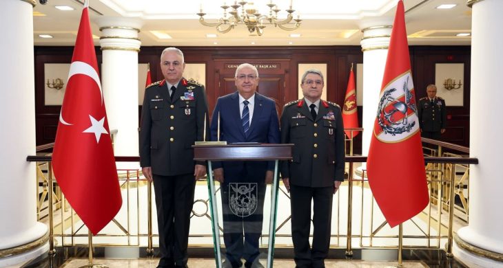 Bakan Güler, Kara Kuvvetleri Komutanlığı’ndaki devir-teslim törenine katıldı