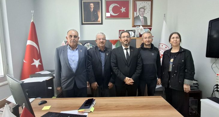 Muhtarlar Derneğinden İlçe Gençlik Spor Müdürü’ne ziyaret