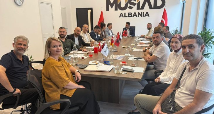 MÜSİAD Arnavutluk heyeti ile Türk işadamları Tiran’da bir araya geldi