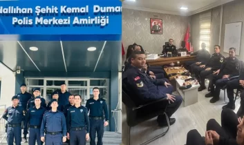 Nallıhan’da jandarmadan polise kutlama ziyareti
