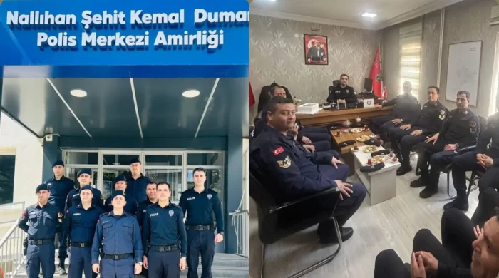 Nallıhan’da jandarmadan polise kutlama ziyareti