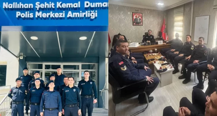 Nallıhan’da jandarmadan polise kutlama ziyareti