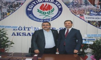 Aksaraylı İşadamı Nutku Akın’dan Eğitim Bir-Sen’ E Ziyaret
