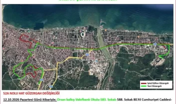 Ordu Şehir Hastanesi’ne ulaşımda yeni düzenleme