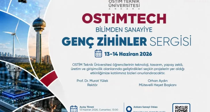 OSTİM Teknik Üniversitesi öğrencilerinin projeleri sergilenecek