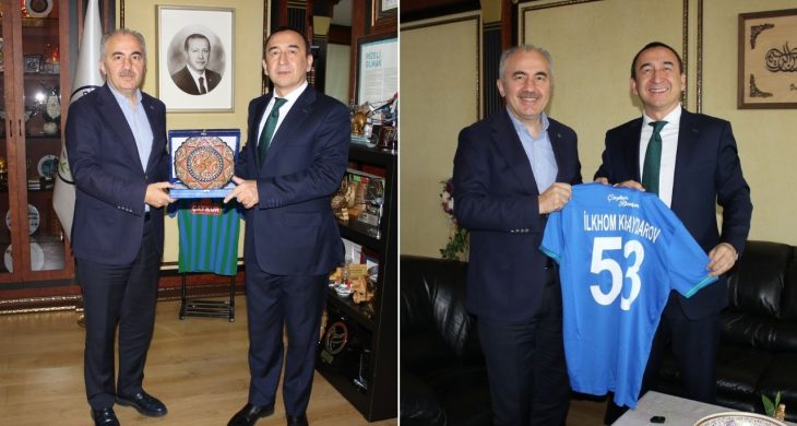 Özbekistan Büyükelçisi’nden Rize Belediyesi’ne ziyaret