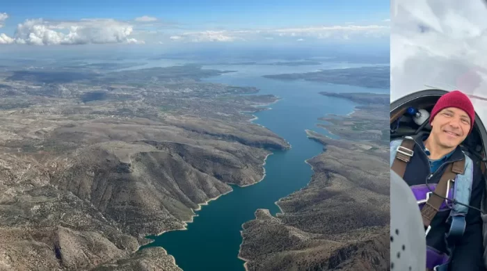 Polonyalı Uçuş Sporcusu Divriği semalarında uçuş yaptı