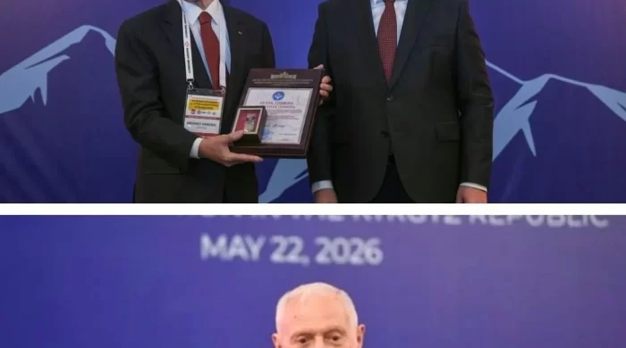 Prof. Dr. Mehmet Haberal’a Kırgızistan’dan şeref beratı ve nişan