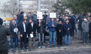 Aksaray’da 28 Şubat Protestosu