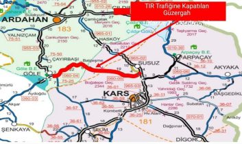 Kars’ta Susuz–Boğatepe–Göle yolu tır trafiğine kapatıldı