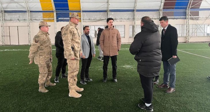 Dağpınar’da spor yatırımlarına yakın takip: Kaymakam Kahraman yerinde inceledi