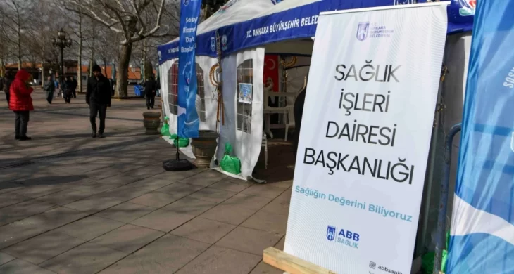 Ramazan ayına özel sağlık çadırı; ABB Ramazan ayına özel sağlık çadırı kurdu