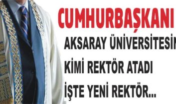 ASÜ’nün yeni rektörü