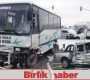 Öğrenci servisi iki kamyonete çarptı: 12 yaralı
