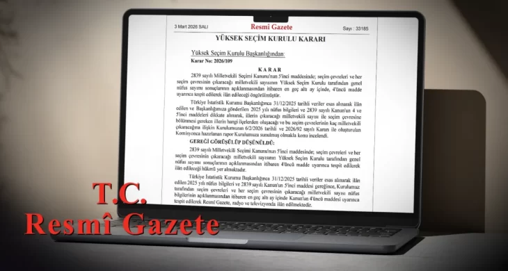 Resmi Gazete’de yayımlandı: YSK’dan milletvekili dağılımı kararı
