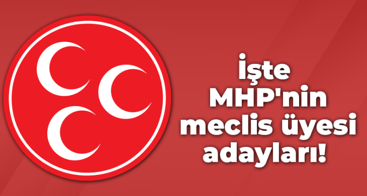 İşte MHP’nin meclis üyesi adayları!