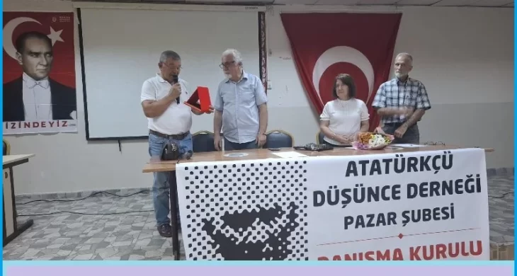 Rize-Pazar’da ADD Başkanı Metin ATASARAL 19 Yıl, 9 Ay sonra görevi devretti