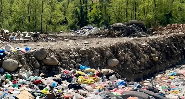 Rize’de açık alana çöp döken belediyeye ceza