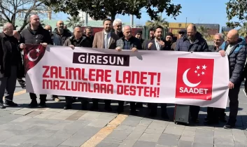 Saadet Partisi Giresun’dan sert tepki: “Zulme karşı kınama yetmez, icraat gerek”