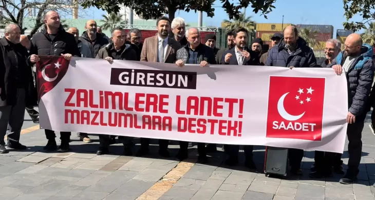 Saadet Partisi Giresun’dan sert tepki: “Zulme karşı kınama yetmez, icraat gerek”