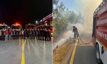 Sakarya’daki yangınla mücadeleye Kocaeli Büyükşehir Belediyesinden destek