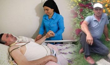 Beynine pıhtı atan bahçıvan yeniden ayağa kalkmak istiyor