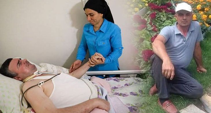 Beynine pıhtı atan bahçıvan yeniden ayağa kalkmak istiyor