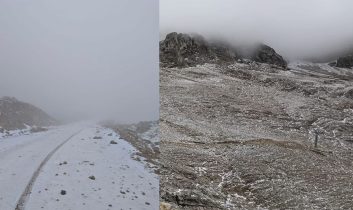 Isparta’nın zirvesine sezonun ilk karı düştü