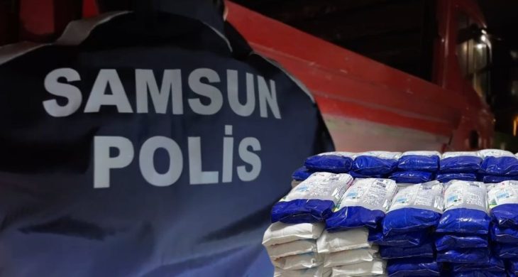 Samsun’da kamyonda 1 tonun üzerinde sahte deterjan ele geçirildi