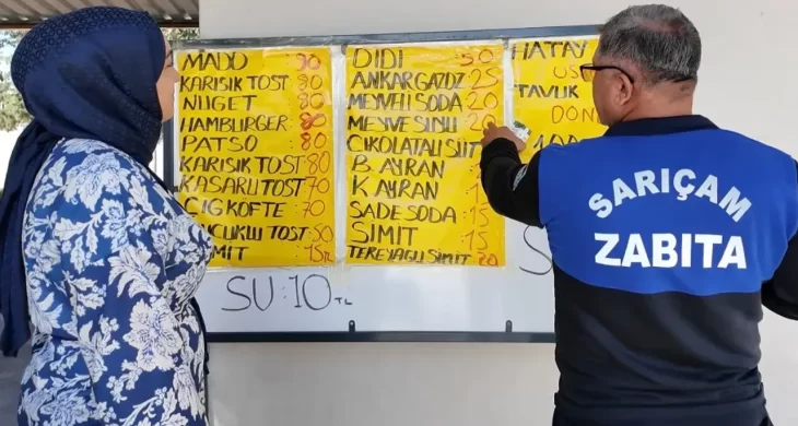 Sarıçam’da okul kantinlerine sıkı denetim!