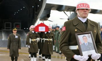 Şehitlerimiz Merzifon Havalimanında düzenlenen törenle karşılandı