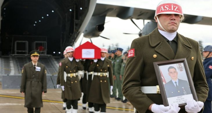 Şehitlerimiz Merzifon Havalimanında düzenlenen törenle karşılandı