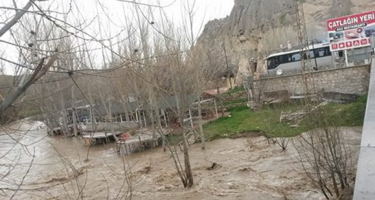 Sel Suları Ihlara Vadisi’nde Turistik Tesisleri Tahrip Etti