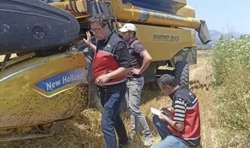 Serik’te biçerdöver kontrolü