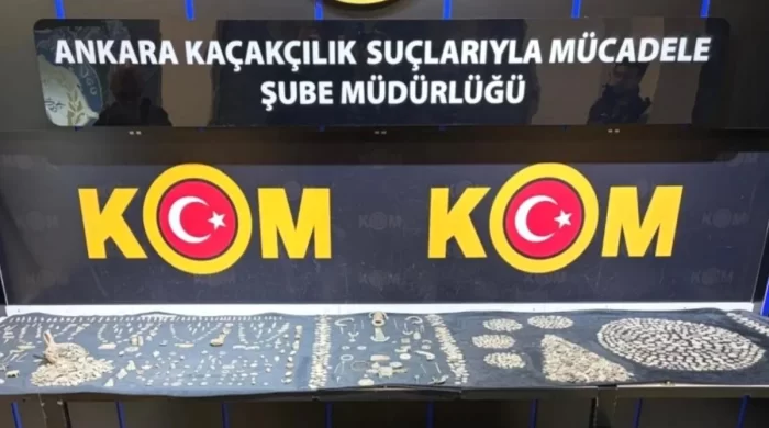 Sincan’da bir hobi bahçesinde toprağa gömülü dev bir hazine gün yüzüne çıkarıldı