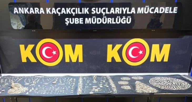Sincan’da bir hobi bahçesinde toprağa gömülü dev bir hazine gün yüzüne çıkarıldı