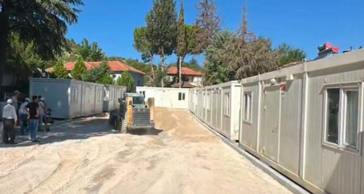 Sındırgı’da Konteyner Kent Kuruluyor