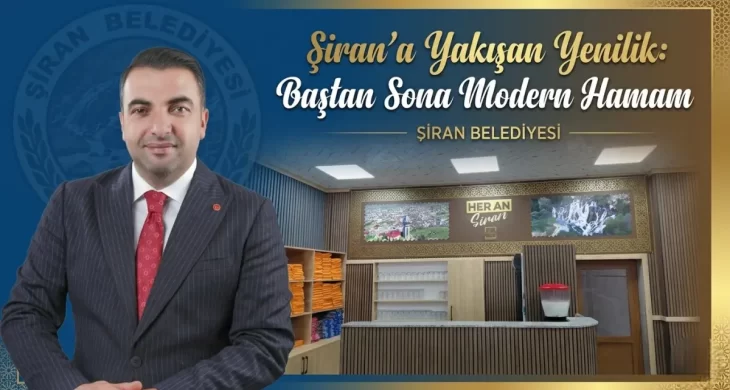 Şiran’a yakışan yenilik: Baştan sona modern hamam