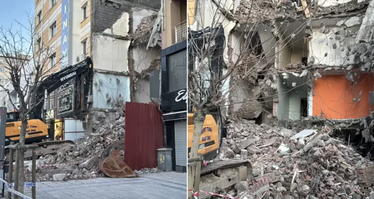 Sivas’ta yıkım çalışmasında hasar: 21 daire tahliye edildi